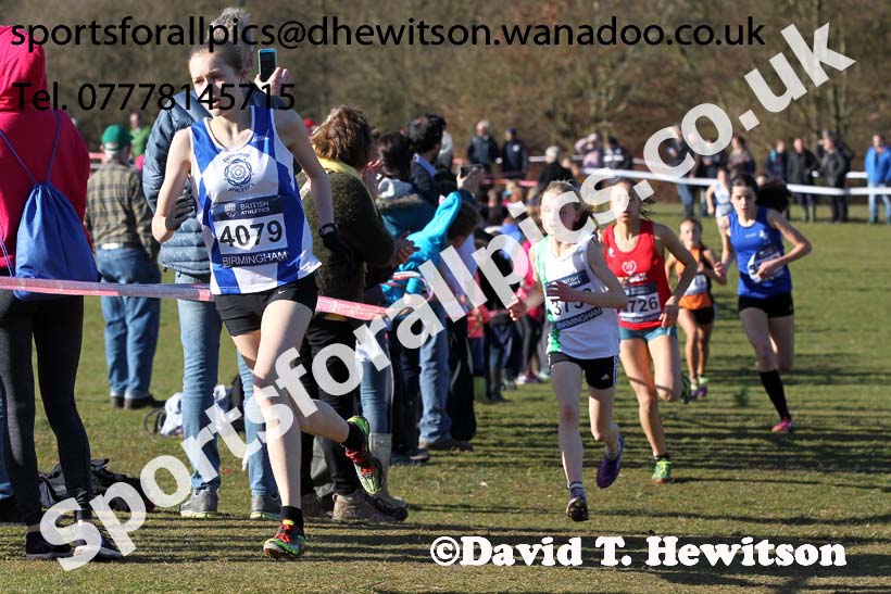 Girls under-15s Inter Counties Cross Country,  Cofton Park, Birmingham. Photo: David T. Hewitson/Sports for All Pics